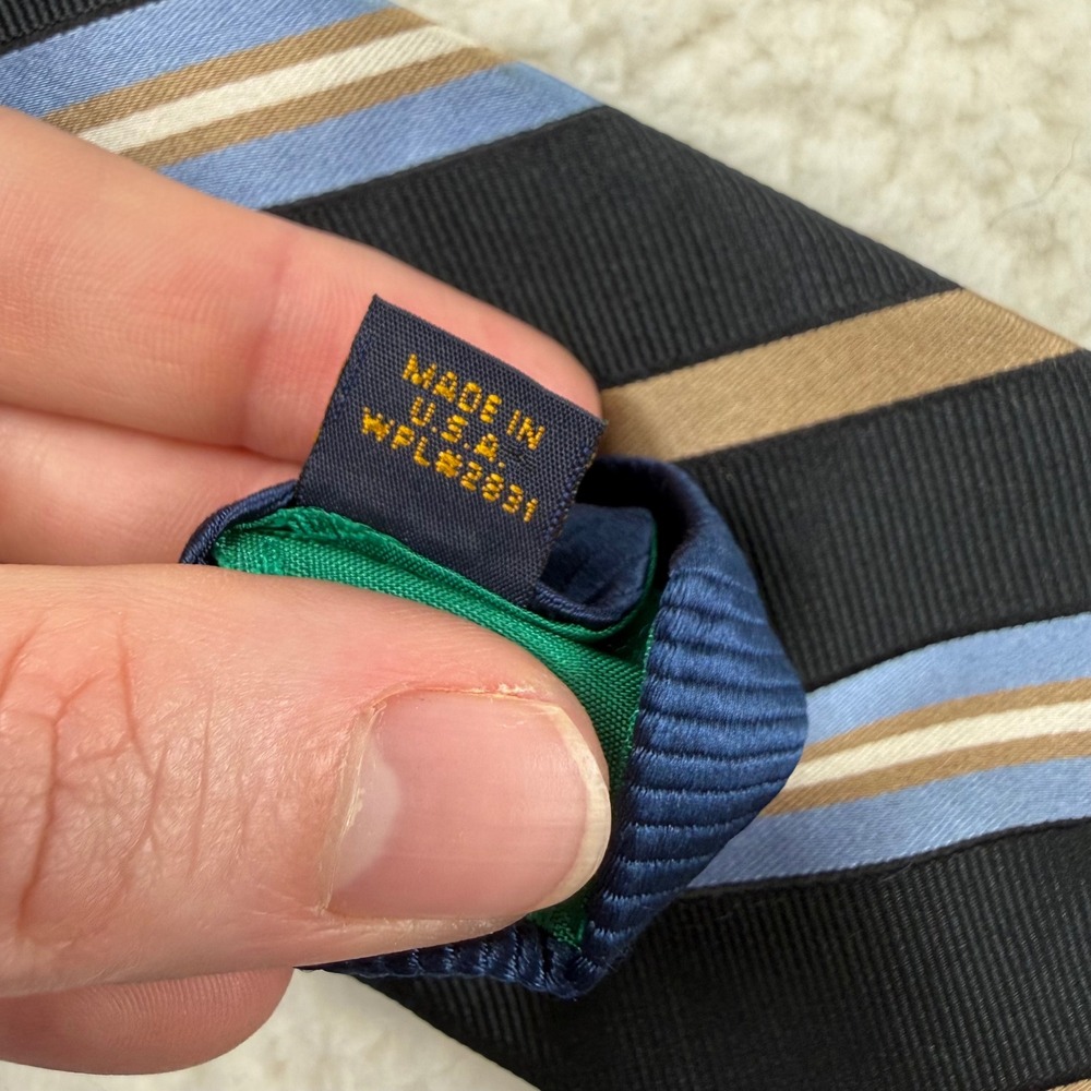 Tommy Hilfiger Mens Silk Tie Lot of 5 Striped Geometric Medallion Check Patterns - Picture 6 of 10